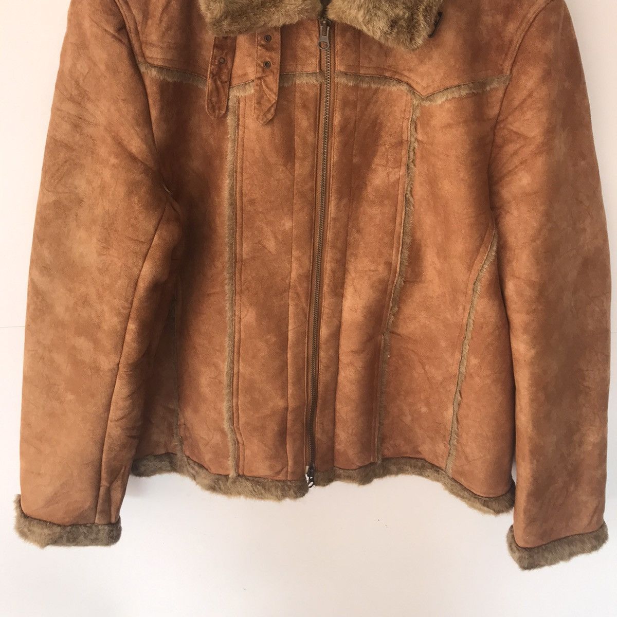 If Six Was Nine × Japanese Brand × Le Grande Bleu (L.G.B.) Semanticdesign Faux Fur Sherpa Sterling Style Jacket Size US L / EU 52-54 / 3 - 3 Thumbnail