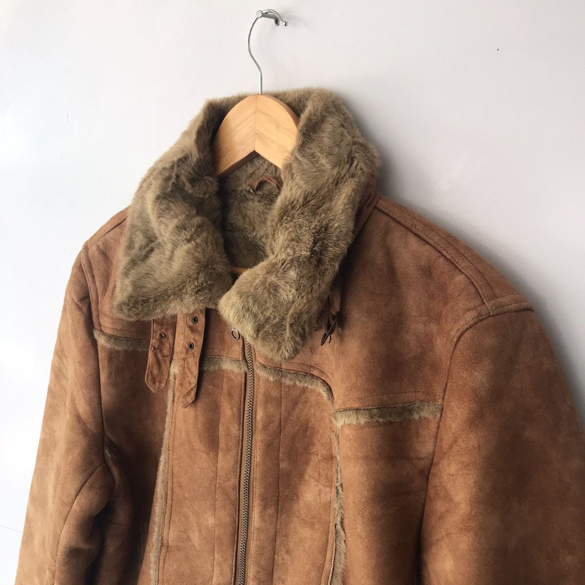 If Six Was Nine × Japanese Brand × Le Grande Bleu (L.G.B.) Semanticdesign Faux Fur Sherpa Sterling Style Jacket Size US L / EU 52-54 / 3 - 4 Thumbnail