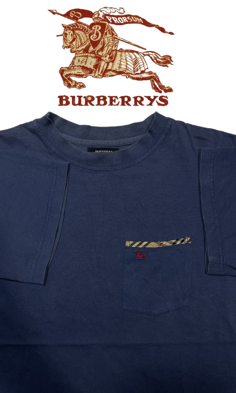 Burberry Vintage Burberrys Shirt front pocket Nova Check plaid embroi Size US L / EU 52-54 / 3 - 1 Thumbnail