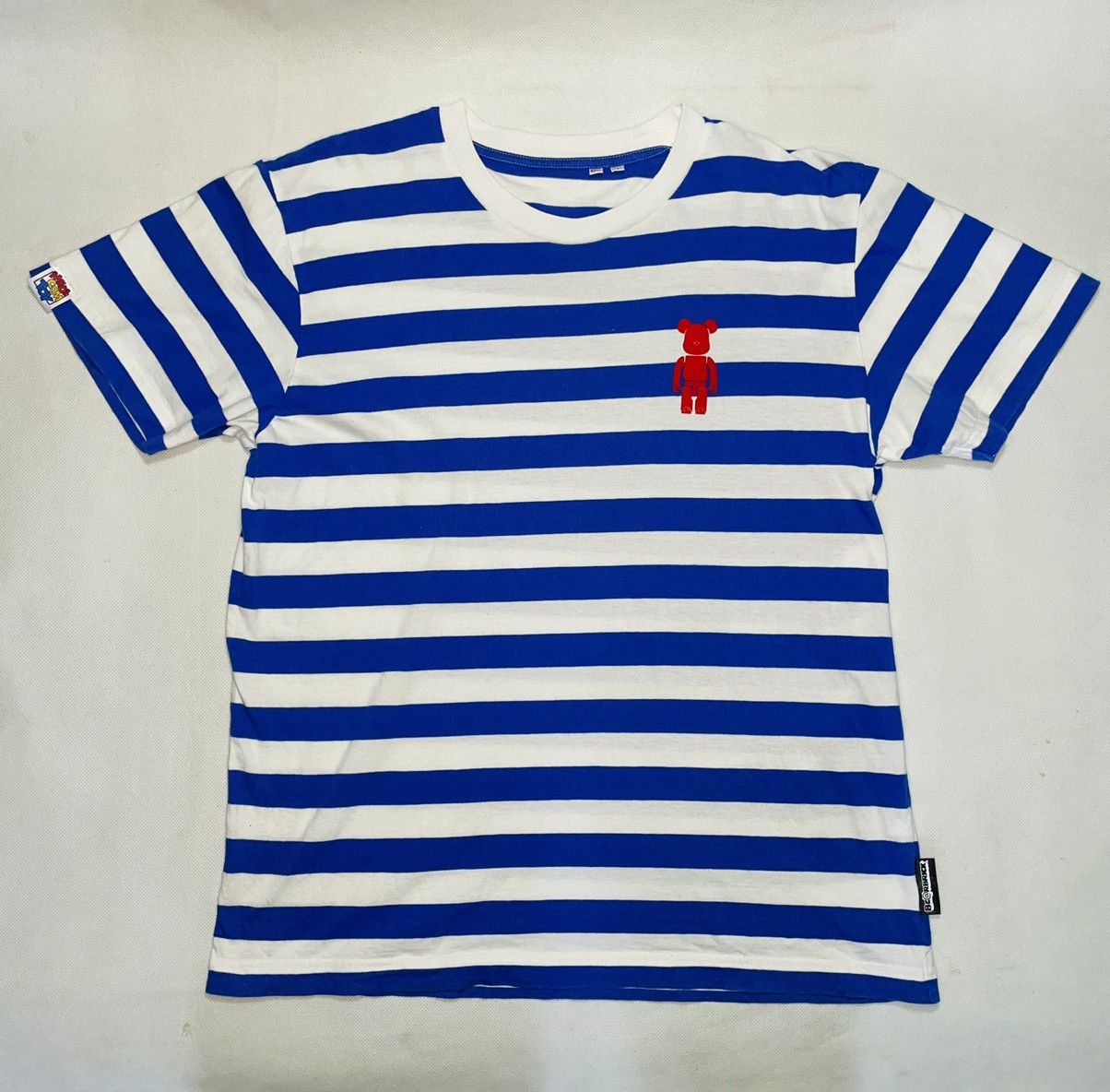 Vintage Rare find Vintage Medicom Bearbrick stripe shirt suede bear Size US M / EU 48-50 / 2 - 2 Thumbnail