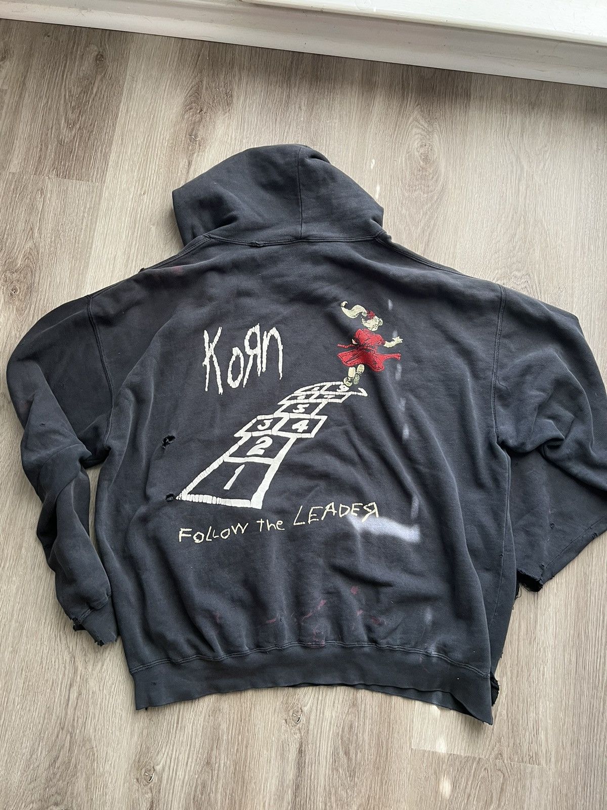 Vintage 90s Korn Band Hoodie Issues Print Metal Band Hoodie