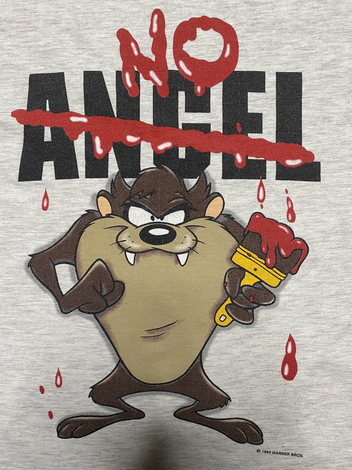 Disney Vintage Warner Bros 1996 Taz Devil No Angel T-shirt Size US XL / EU 56 / 4 - 3 Thumbnail