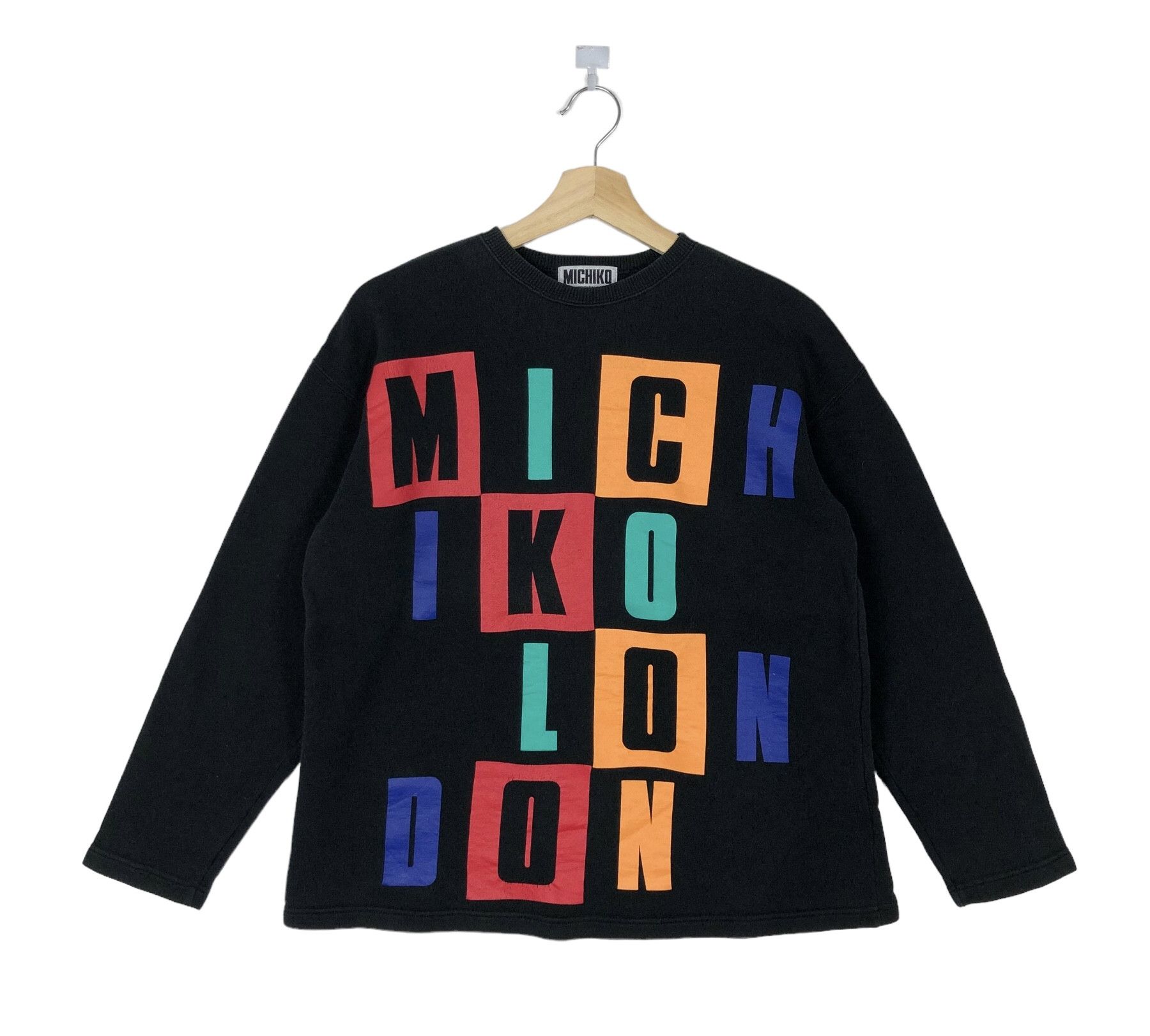 RARE🔥VINTAGE 90’S MICHIKO KOSHINO LONDON COLOURWAY SPELLOUT