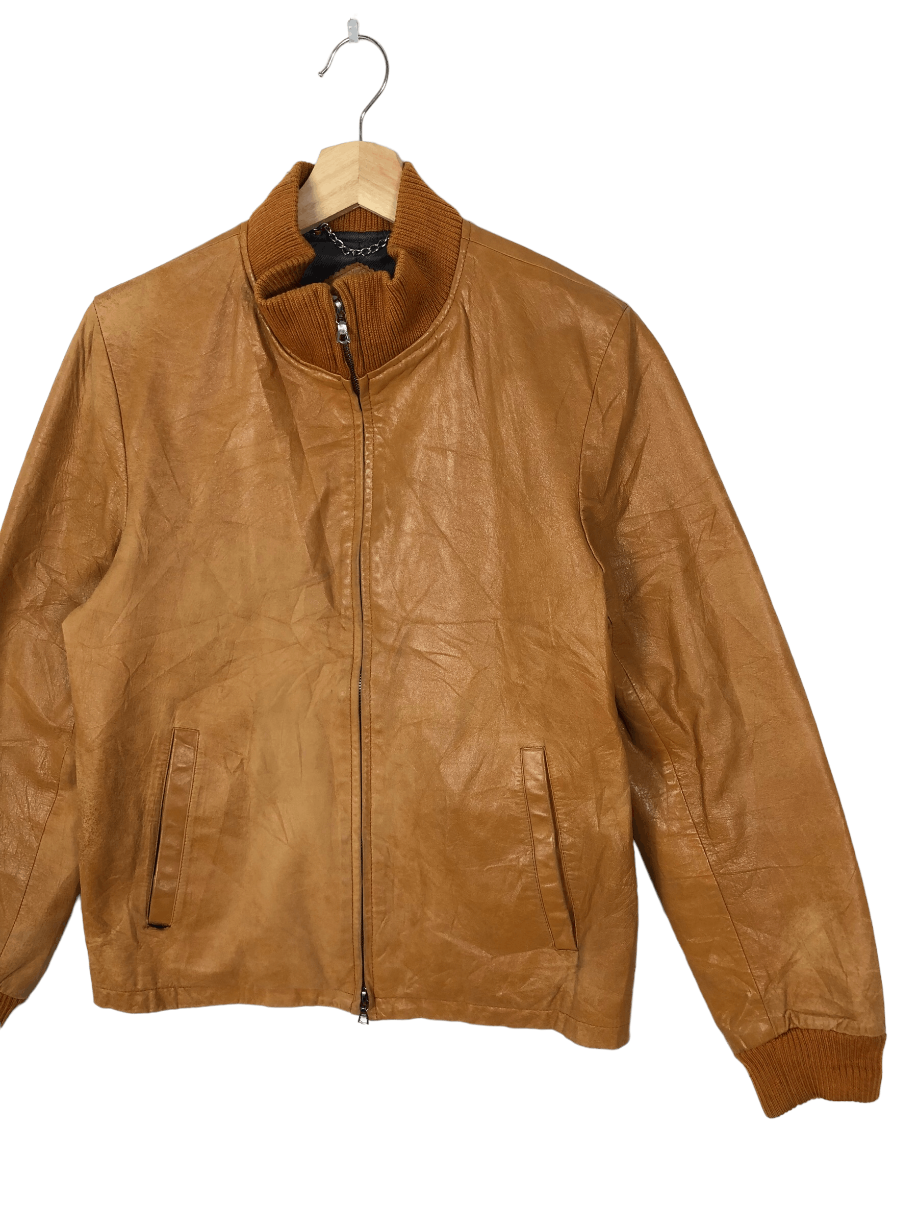 Japanese Brand VINTAGE RIRI ZIPPER SHEEPSKIN JACKET Size US S / EU 44-46 / 1 - 3 Thumbnail