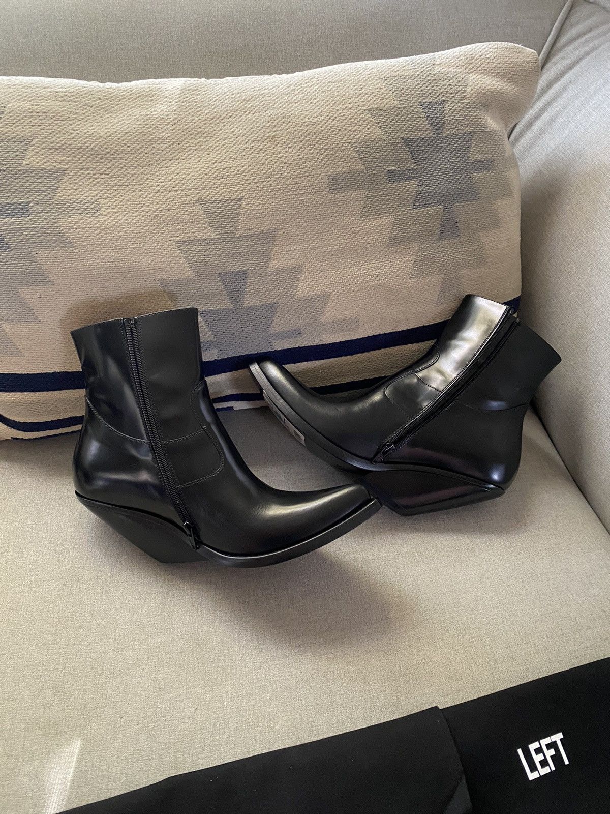 Vetements Vetements Demna Slanted Heel Black Cowboy Ankle EU 37/ US 7 Size US 7 / IT 37 - 9 Thumbnail