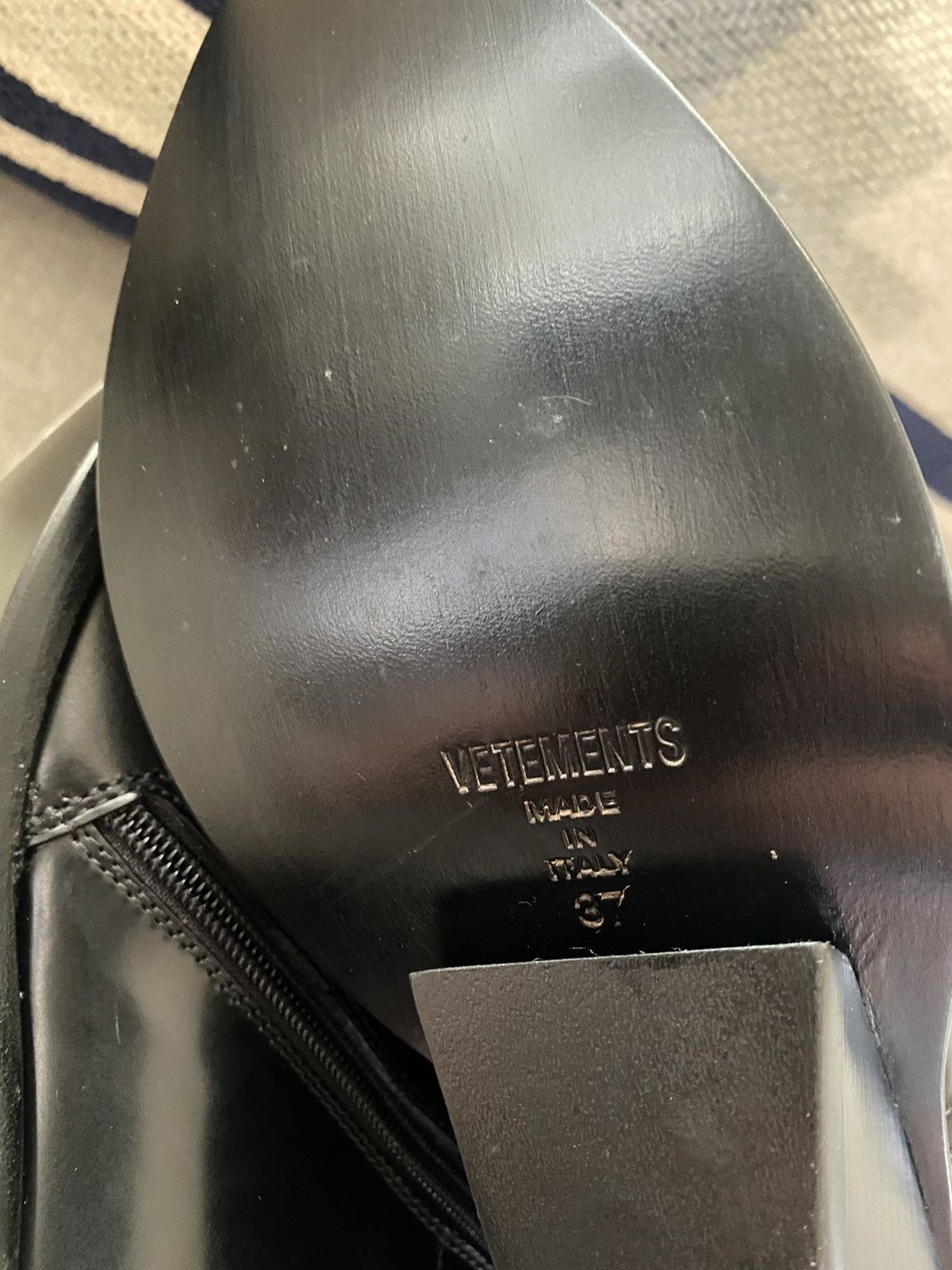 Vetements Vetements Demna Slanted Heel Black Cowboy Ankle EU 37/ US 7 Size US 7 / IT 37 - 8 Thumbnail