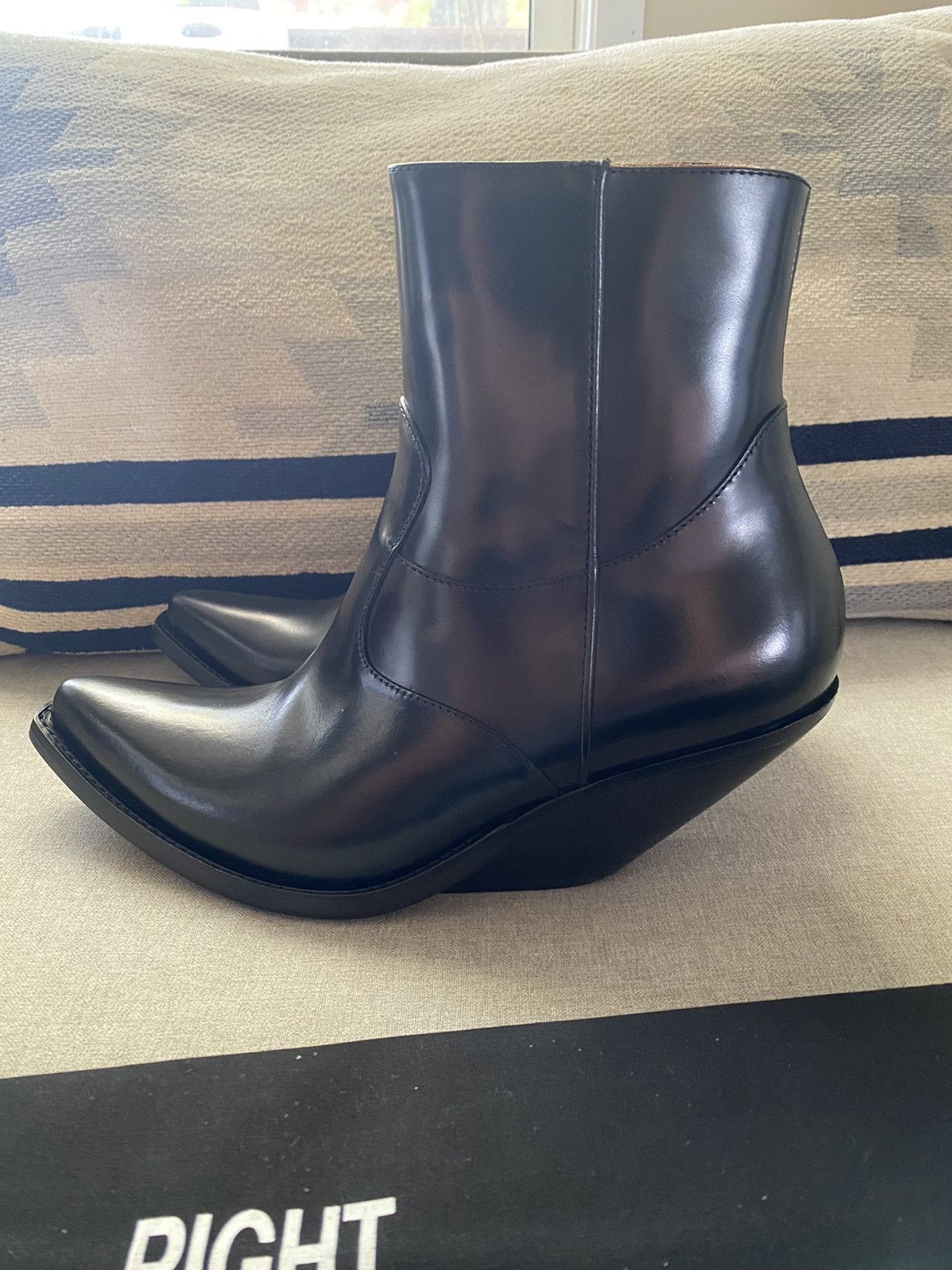 Vetements Vetements Demna Slanted Heel Black Cowboy Ankle EU 37/ US 7 Size US 7 / IT 37 - 5 Thumbnail