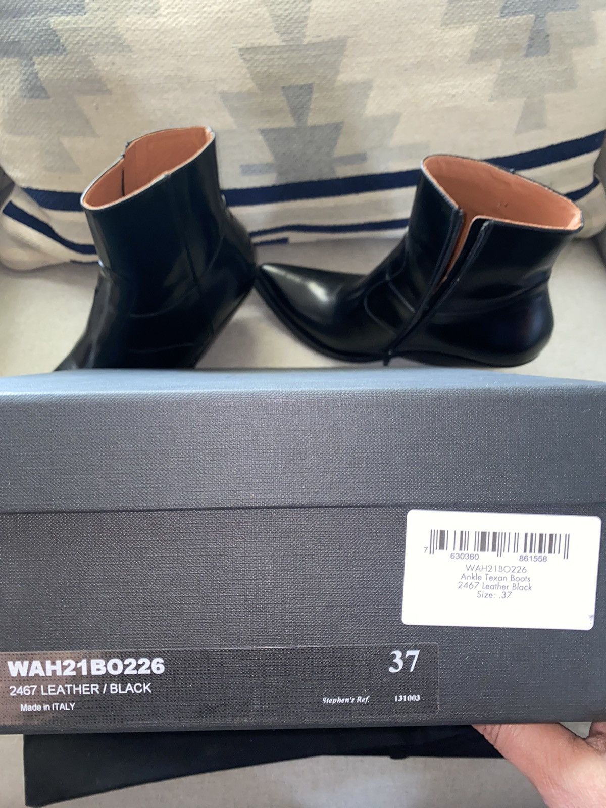 Vetements Vetements Demna Slanted Heel Black Cowboy Ankle EU 37/ US 7 Size US 7 / IT 37 - 11 Thumbnail