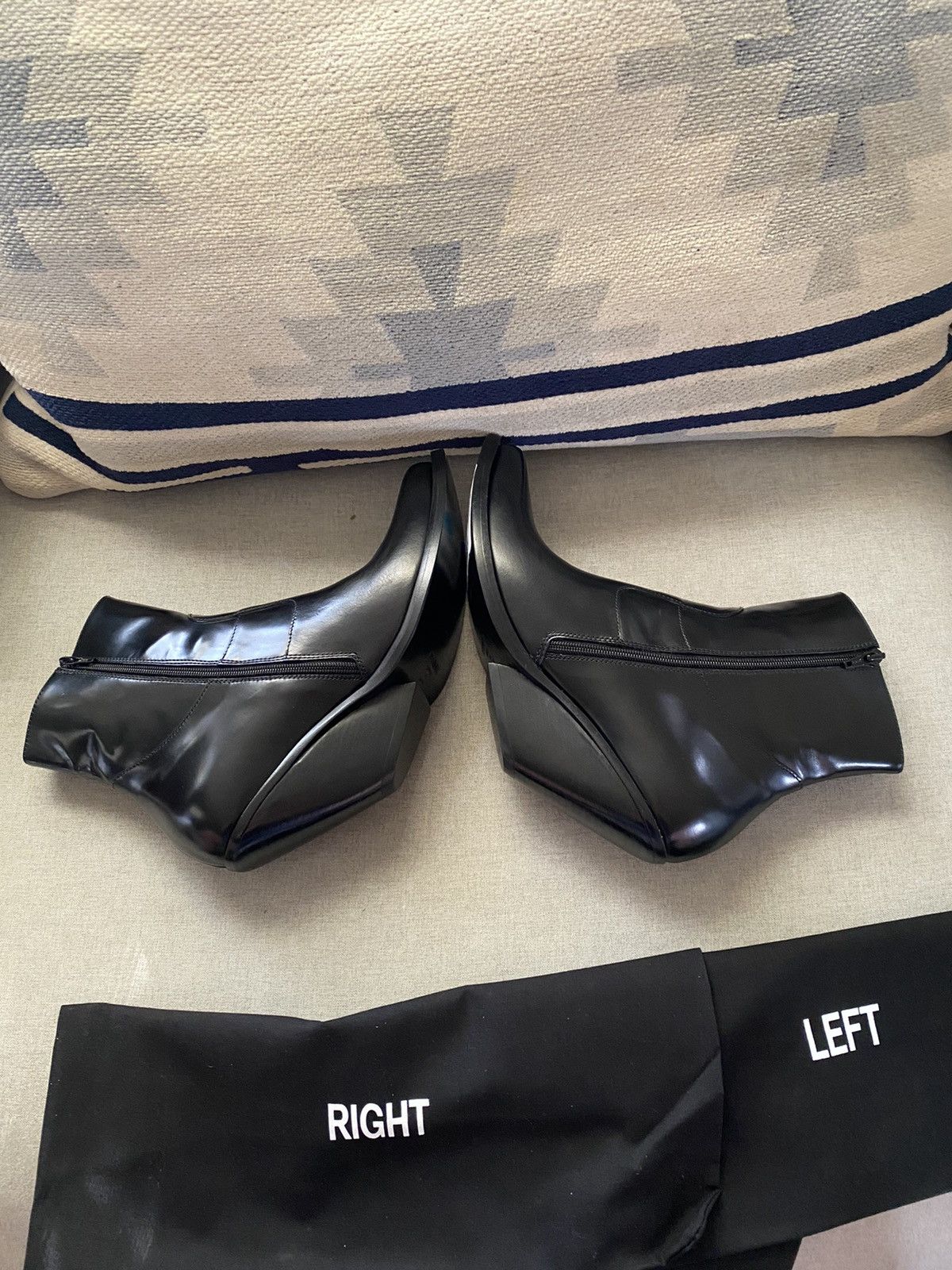 Vetements Vetements Demna Slanted Heel Black Cowboy Ankle EU 37/ US 7 Size US 7 / IT 37 - 6 Thumbnail