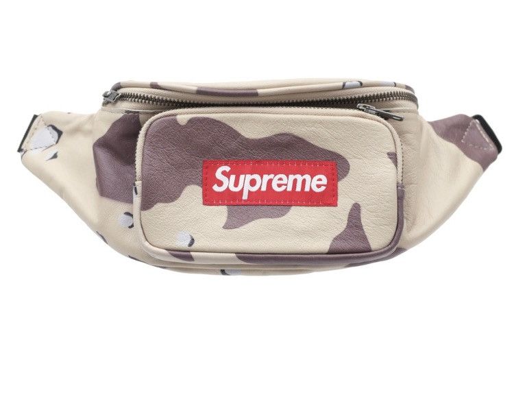 Supreme Supreme Leather Desert Camo Waist Bag Fanny Pack SS17 | Grailed