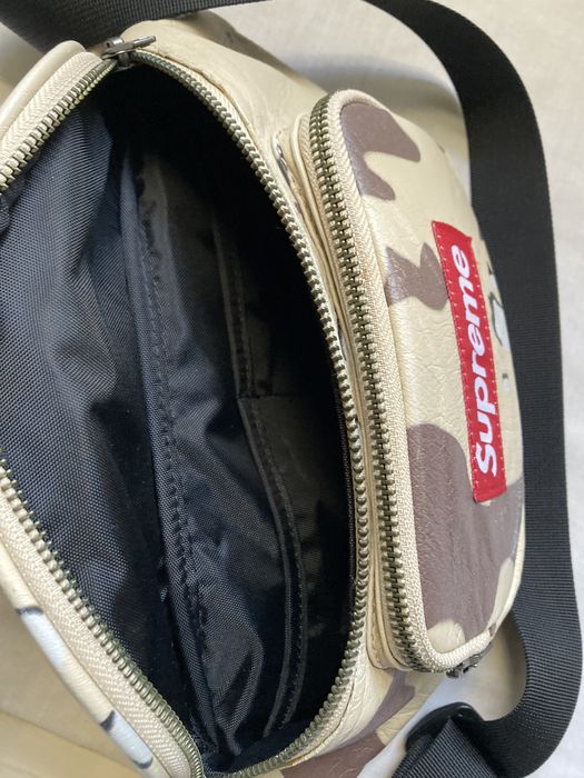 Supreme Supreme Leather Desert Camo Waist Bag Fanny Pack SS17