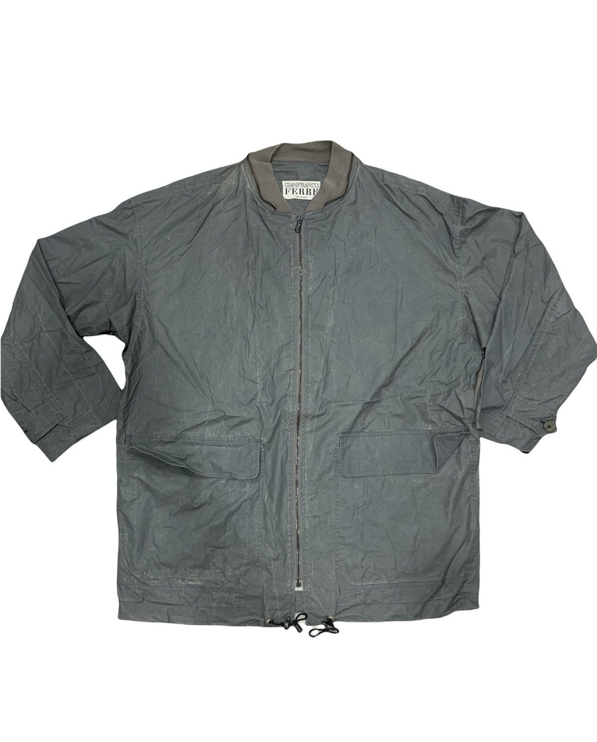 Gianfranco Ferre × Vintage Gianfranco Ferre windbreaker pocket jacket size XL Size US L / EU 52-54 / 3 - 1 Thumbnail