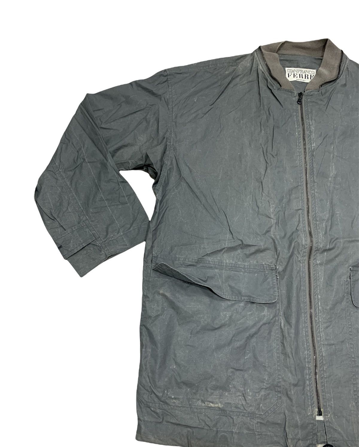Gianfranco Ferre × Vintage Gianfranco Ferre windbreaker pocket jacket size XL Size US L / EU 52-54 / 3 - 3 Thumbnail
