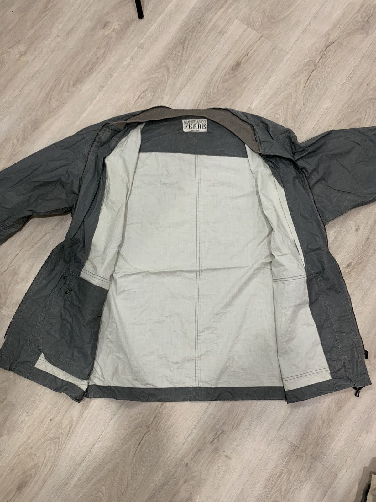 Gianfranco Ferre × Vintage Gianfranco Ferre windbreaker pocket jacket size XL Size US L / EU 52-54 / 3 - 5 Thumbnail