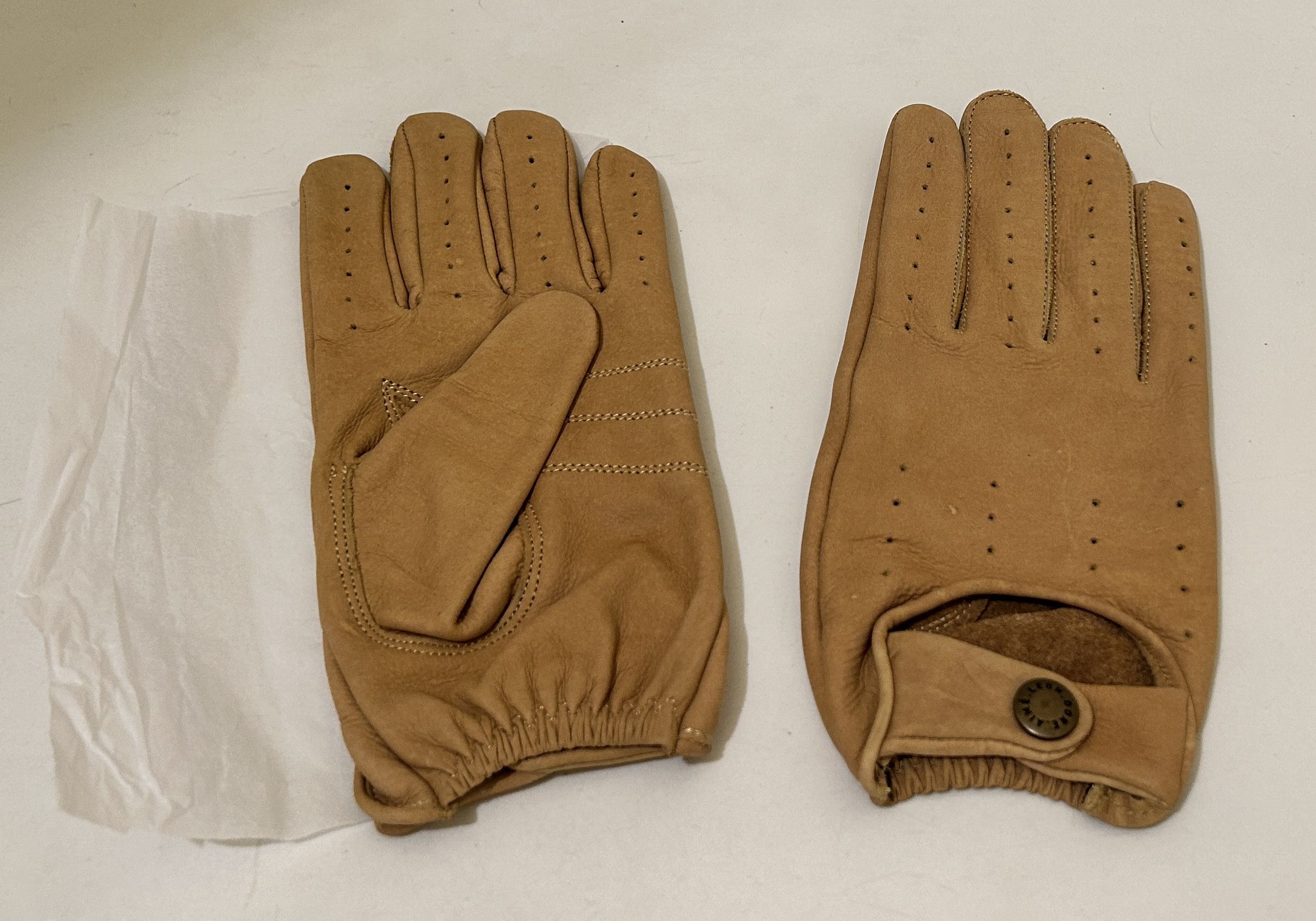 Aime Leon Dore (size L/XL) Aime leon dore Tan Driving Gloves leather Size ONE SIZE - 6 Thumbnail