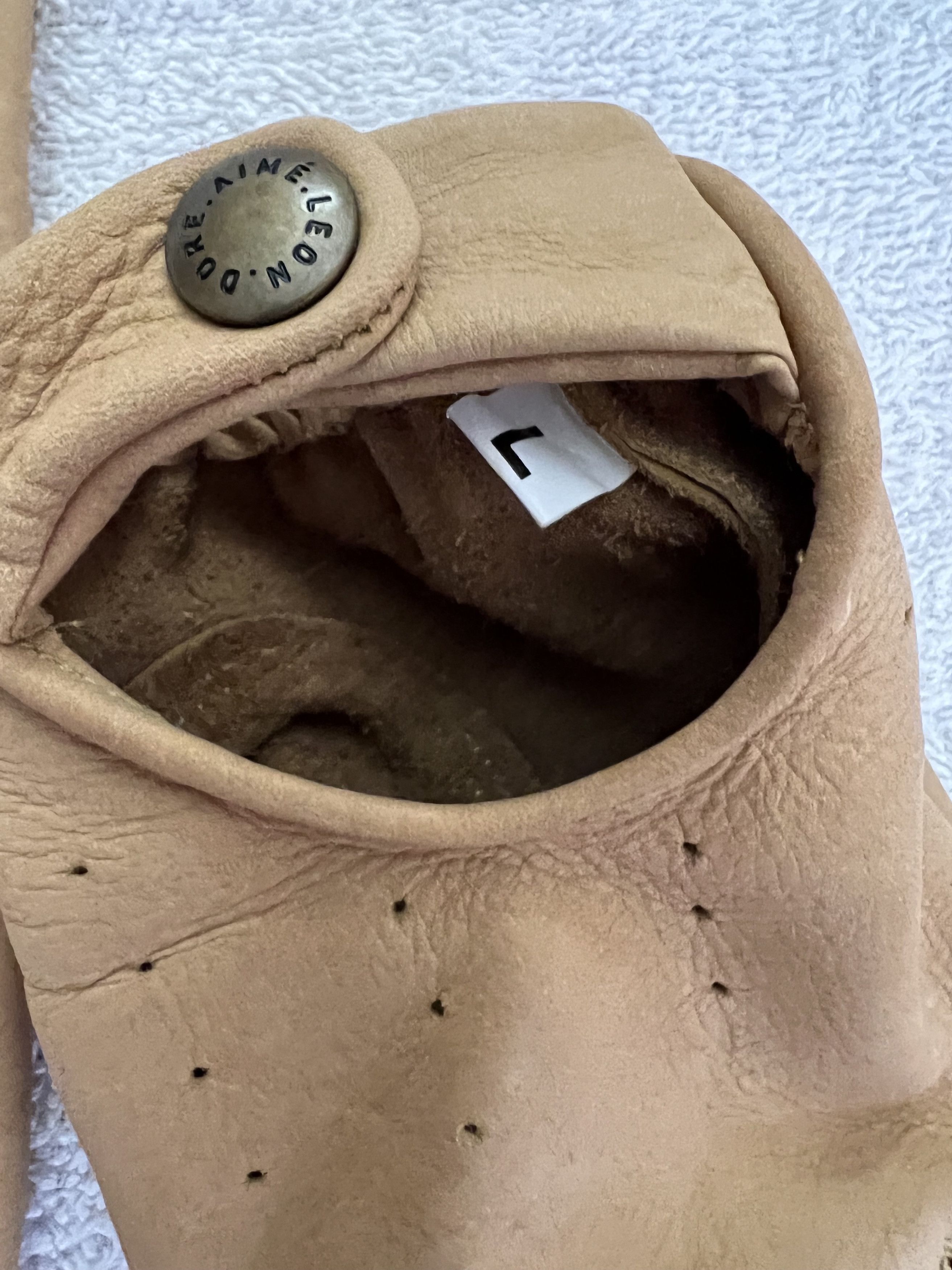 Aime Leon Dore (size L/XL) Aime leon dore Tan Driving Gloves leather Size ONE SIZE - 3 Thumbnail