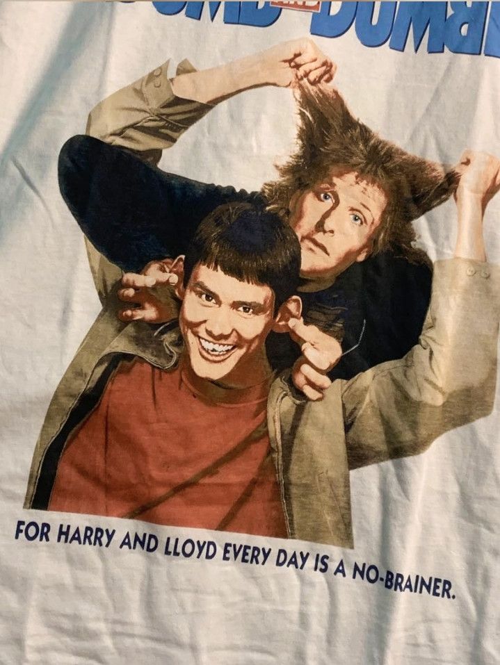 Warner Bros BNWT 🔥Dumb and Dumber Movie T-Shirt Size US XL / EU 56 / 4 - 3 Thumbnail