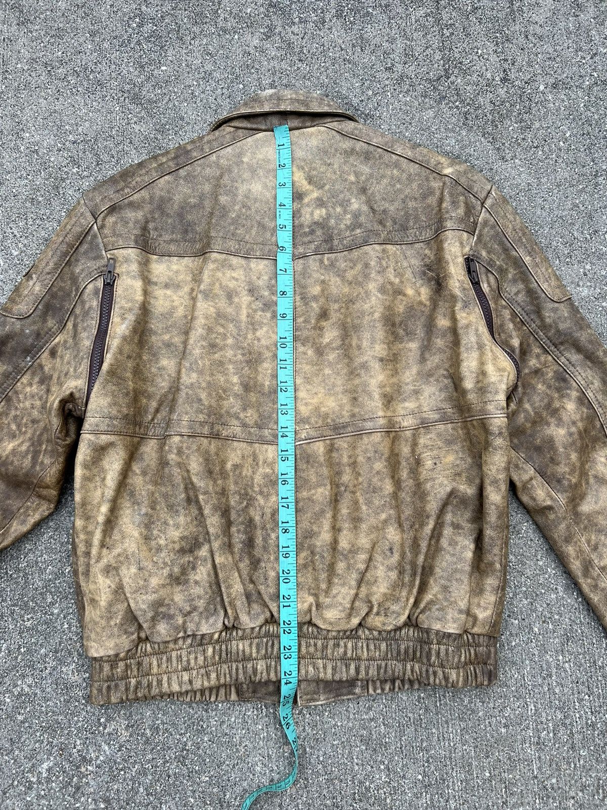 Leather Vintage 1990s SHOEI Japan Patina Leather Moto Jacket Size US L / EU 52-54 / 3 - 6 Thumbnail