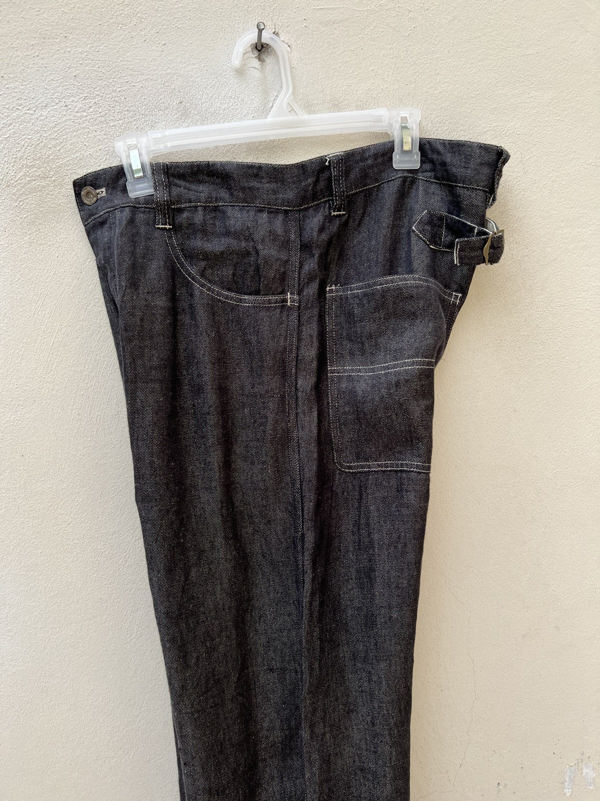 Vlas Blomme Vlas Blomme Japan 100% Linen Denim Carpenter Work Jeans Size US 31 - 13 Thumbnail