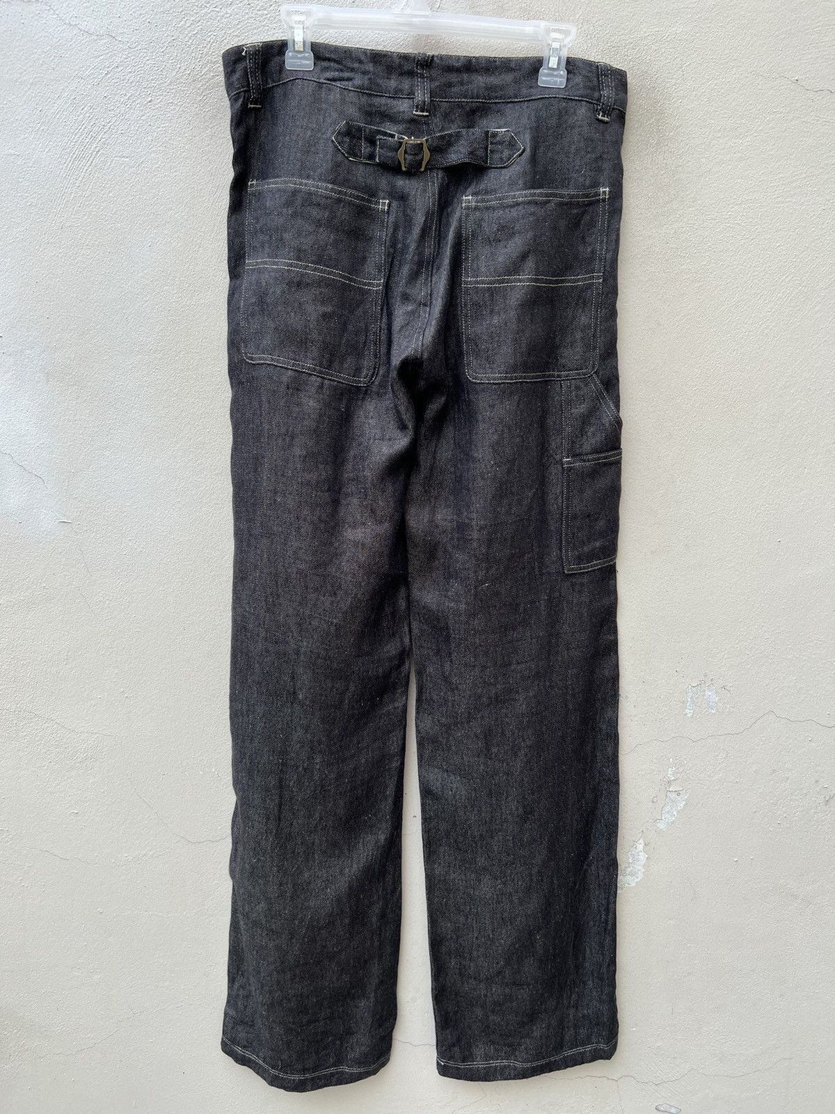 Vlas Blomme Vlas Blomme Japan 100% Linen Denim Carpenter Work Jeans Size US 31 - 6 Thumbnail