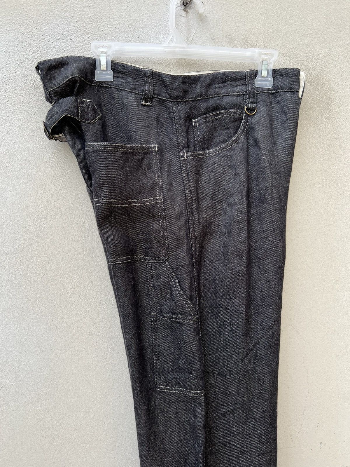 Vlas Blomme Vlas Blomme Japan 100% Linen Denim Carpenter Work Jeans Size US 31 - 11 Thumbnail