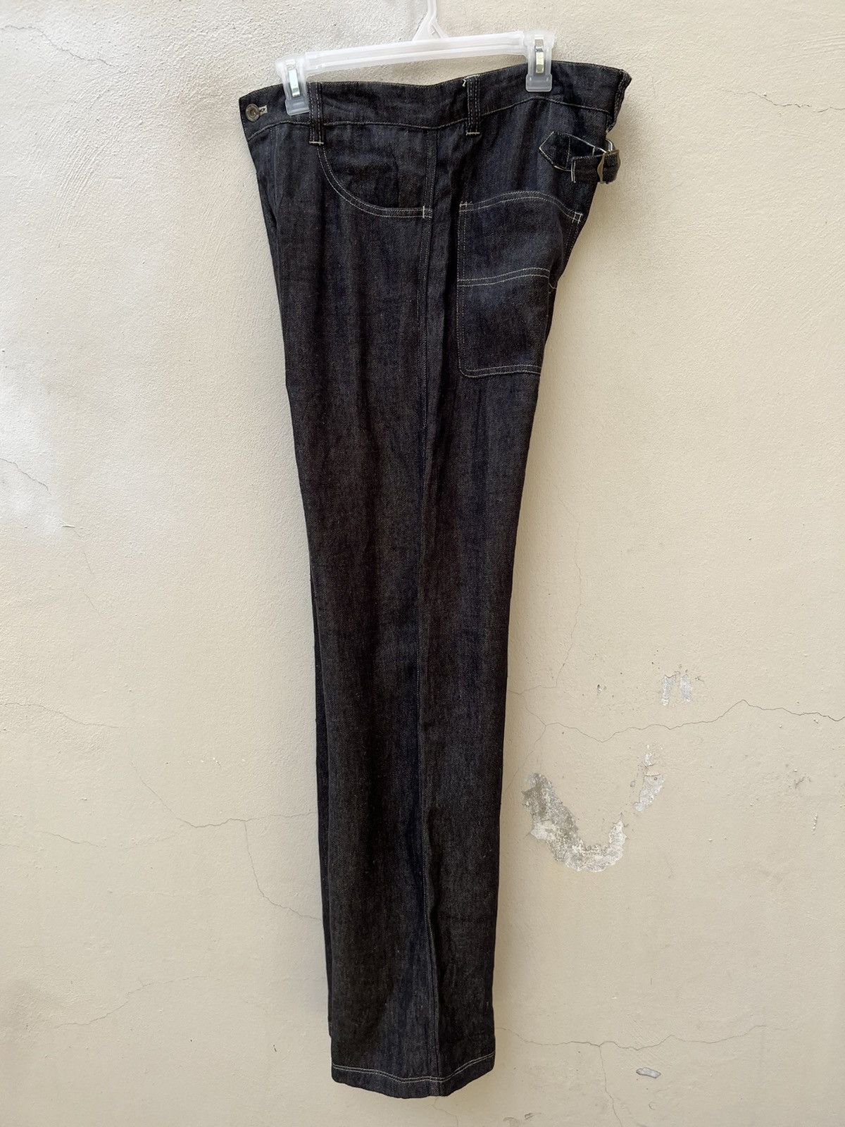 Vlas Blomme Vlas Blomme Japan 100% Linen Denim Carpenter Work Jeans Size US 31 - 12 Thumbnail