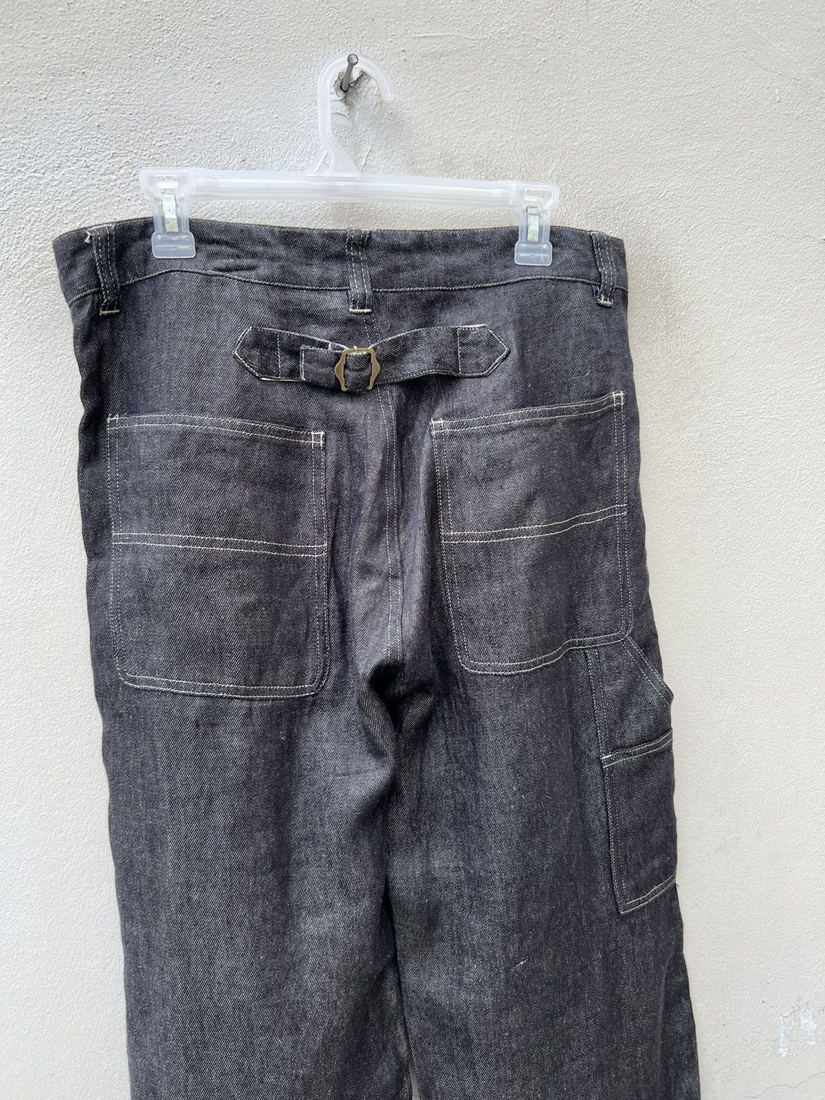 Vlas Blomme Vlas Blomme Japan 100% Linen Denim Carpenter Work Jeans Size US 31 - 7 Thumbnail