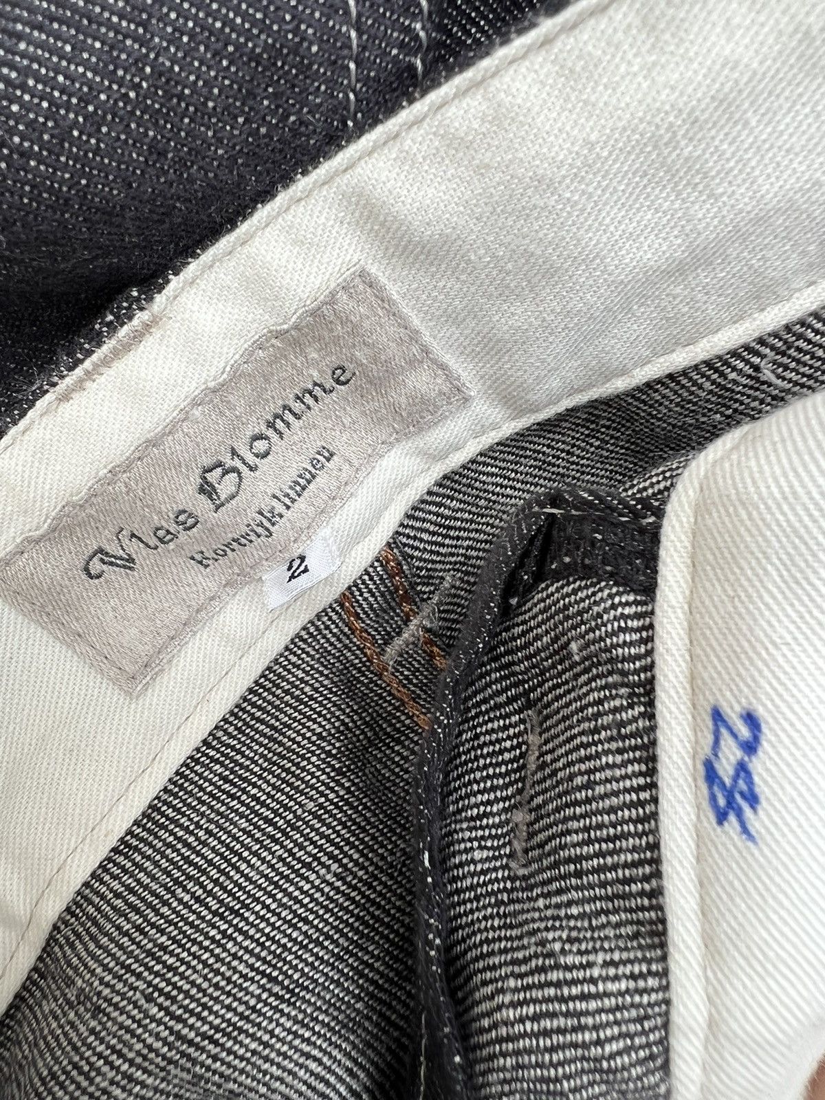 Vlas Blomme Vlas Blomme Japan 100% Linen Denim Carpenter Work Jeans Size US 31 - 17 Thumbnail