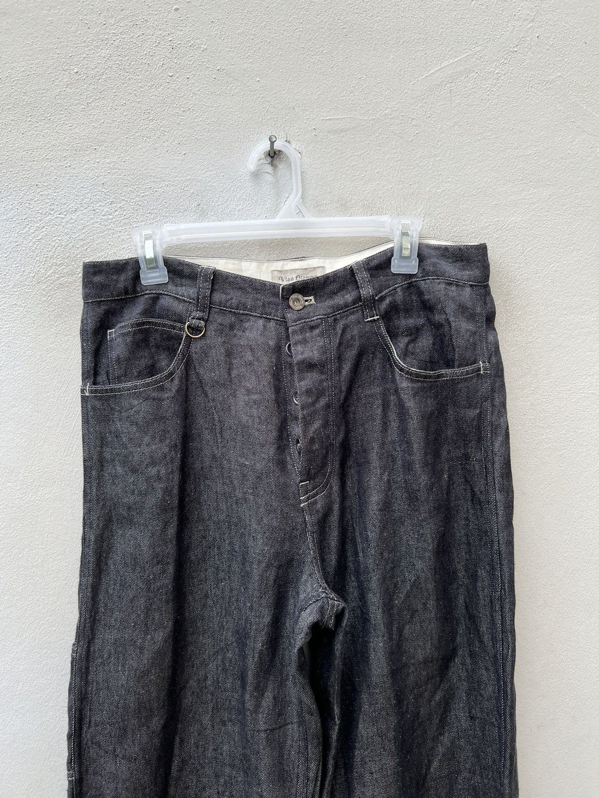 Vlas Blomme Vlas Blomme Japan 100% Linen Denim Carpenter Work Jeans Size US 31 - 16 Thumbnail