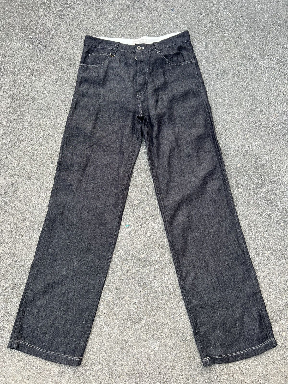 Vlas Blomme Vlas Blomme Japan 100% Linen Denim Carpenter Work Jeans Size US 31 - 1 Thumbnail