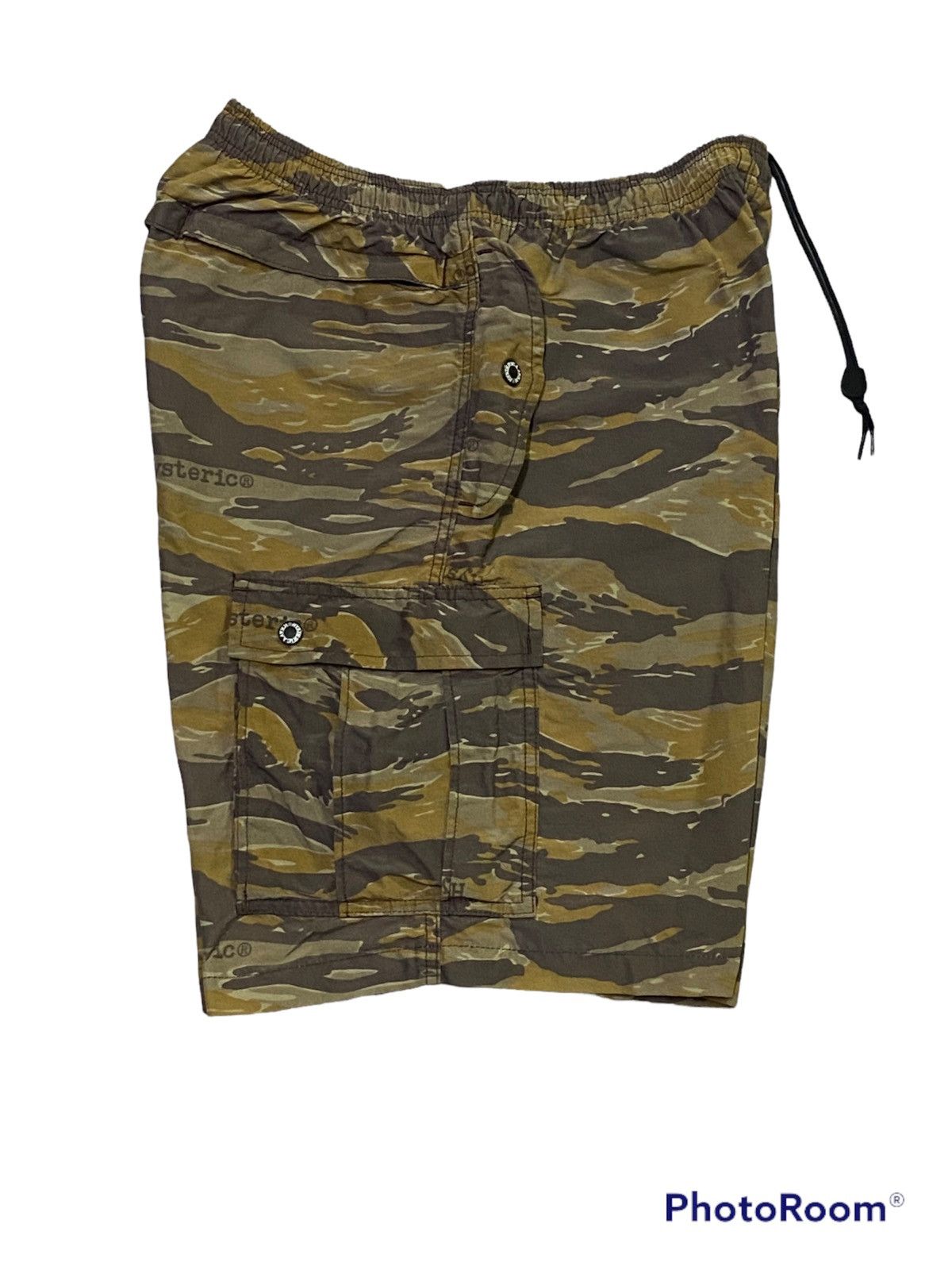 Hysteric Glamour Vintage 90s Hysteric Glamour Tiger Stripe Cargo Short Pants Size US 34 / EU 50 - 19 Thumbnail