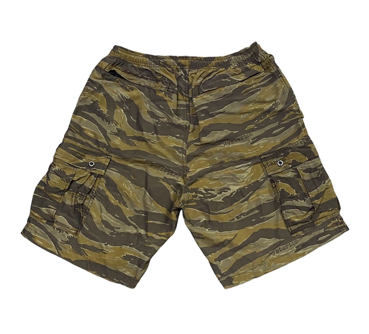 Hysteric Glamour Vintage 90s Hysteric Glamour Tiger Stripe Cargo Short Pants Size US 34 / EU 50 - 3 Thumbnail
