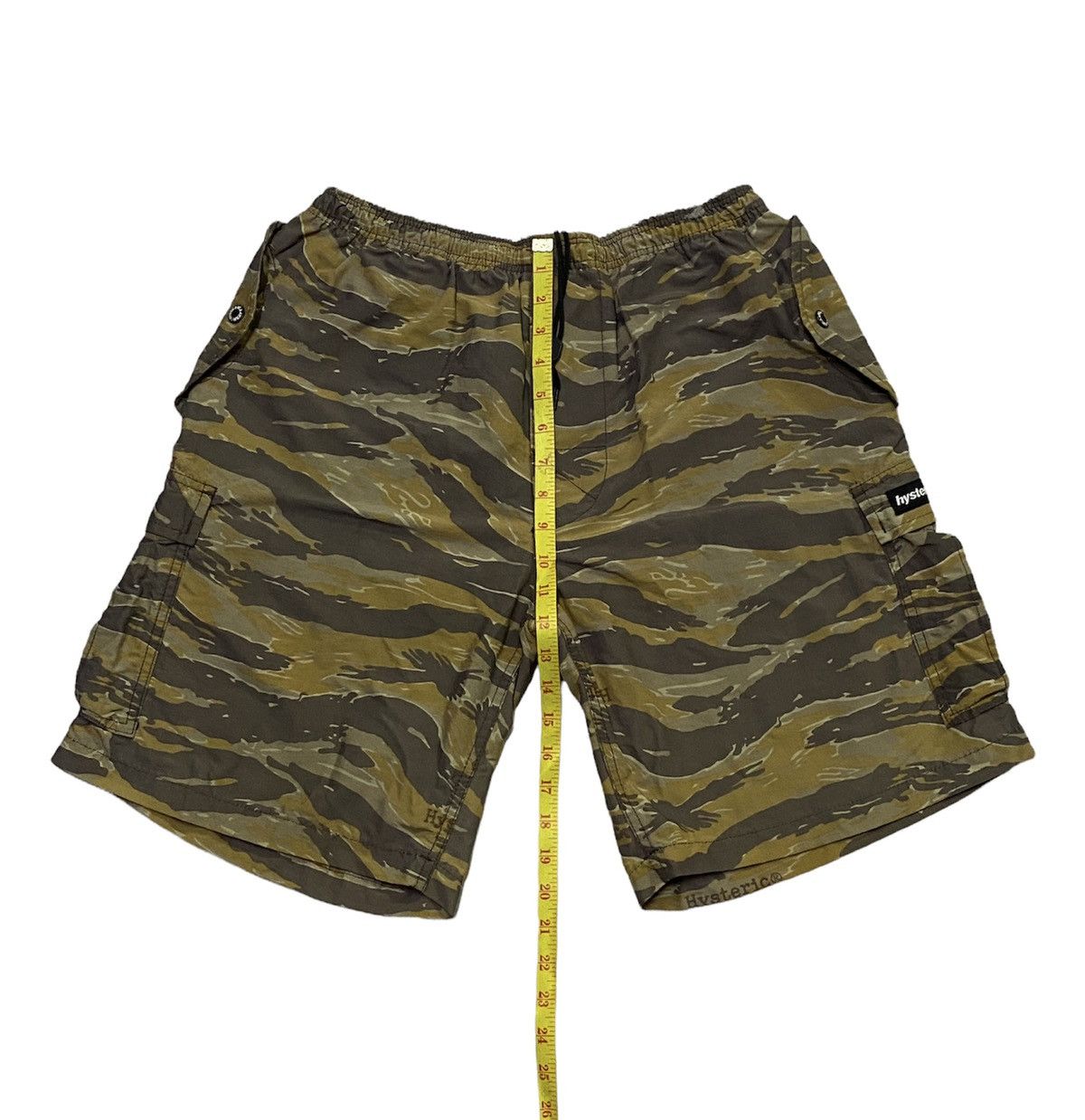Hysteric Glamour Vintage 90s Hysteric Glamour Tiger Stripe Cargo Short Pants Size US 34 / EU 50 - 6 Thumbnail