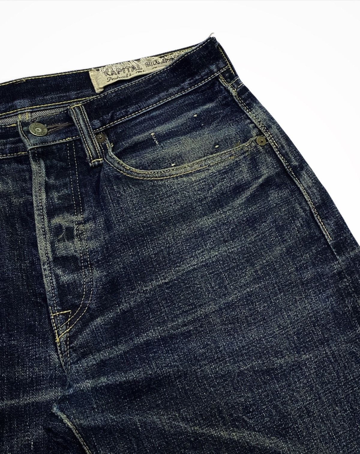 Kapital VINTAGE RARE KAPITAL SELVEDGE DENIM JEANS INDIGO Size US 31 - 18 Thumbnail
