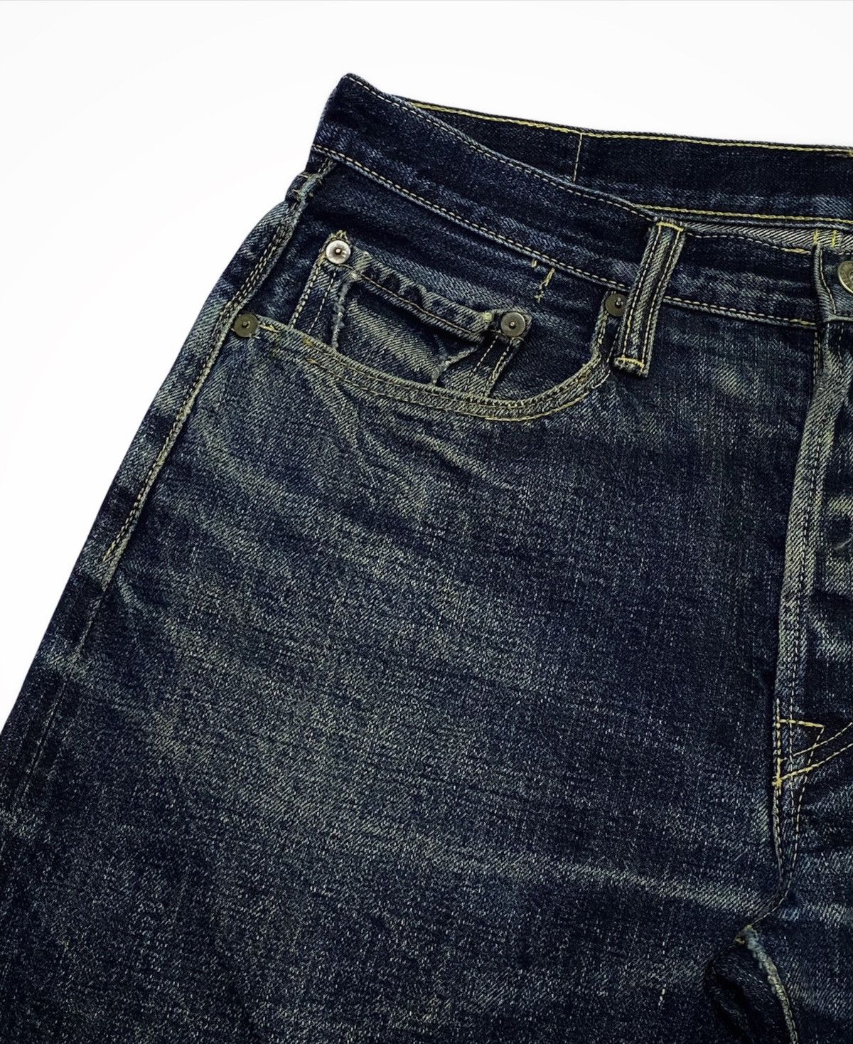 Kapital VINTAGE RARE KAPITAL SELVEDGE DENIM JEANS INDIGO Size US 31 - 19 Thumbnail