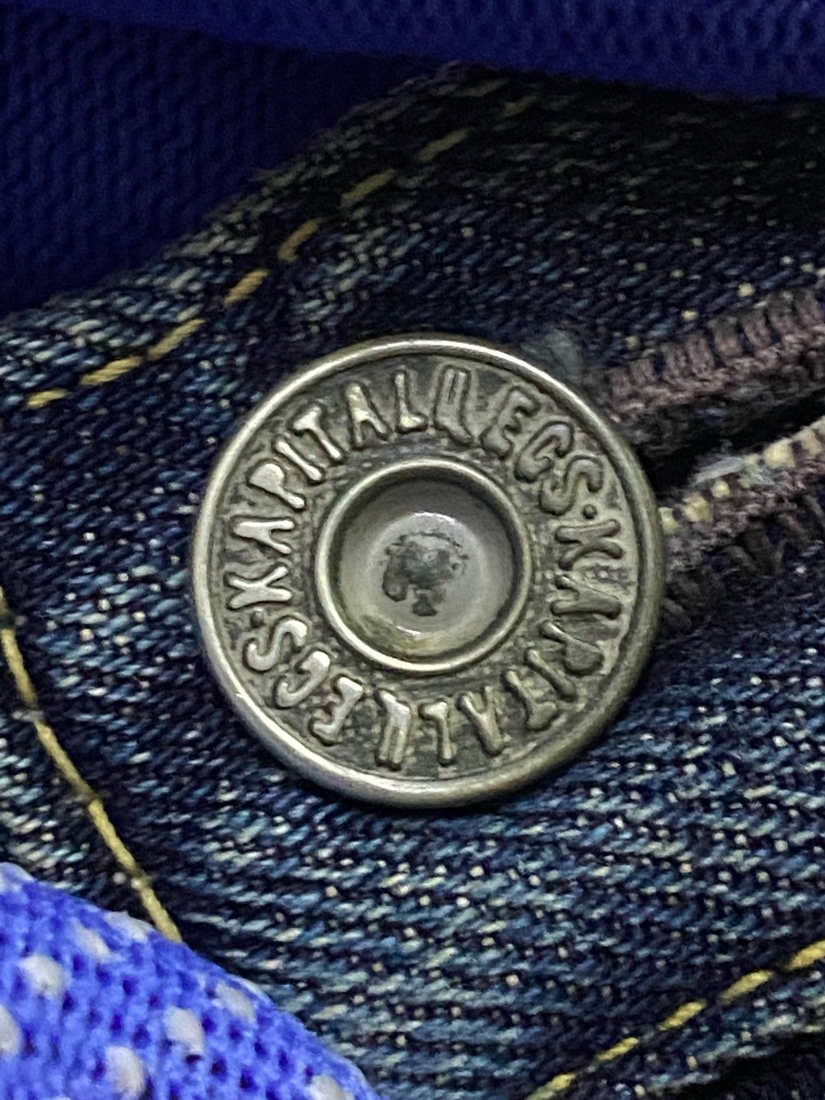 Kapital VINTAGE RARE KAPITAL SELVEDGE DENIM JEANS INDIGO Size US 31 - 15 Thumbnail