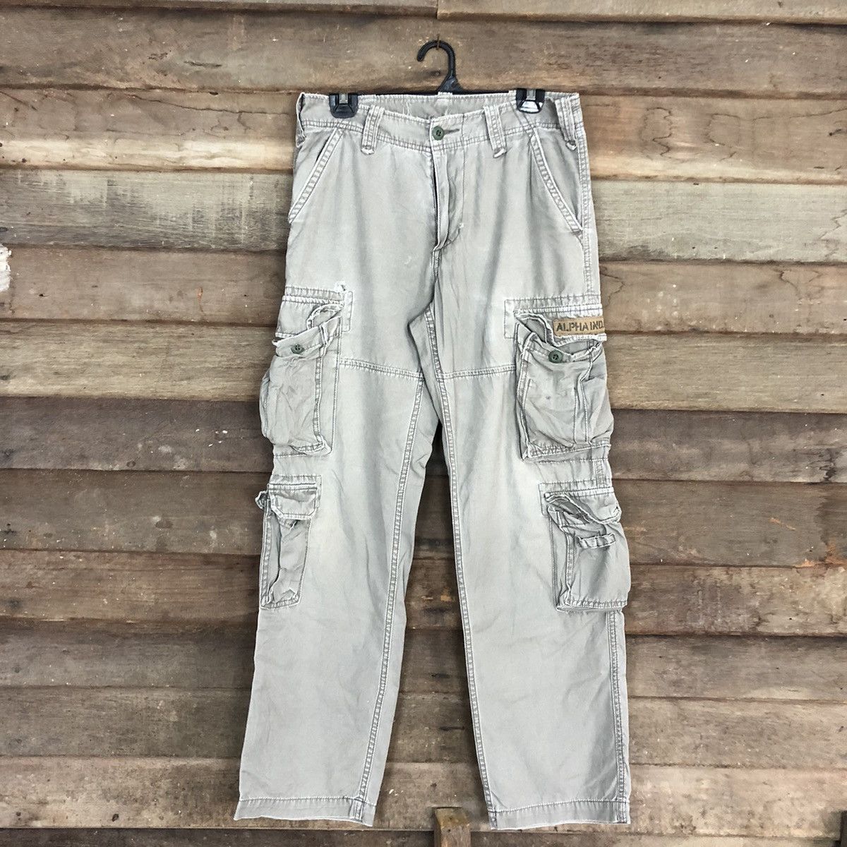 Alpha Industries Alpha Industries Grey Multipocket Tactical Cargo Pants #A060 Size US 30 / EU 46 - 1 Thumbnail