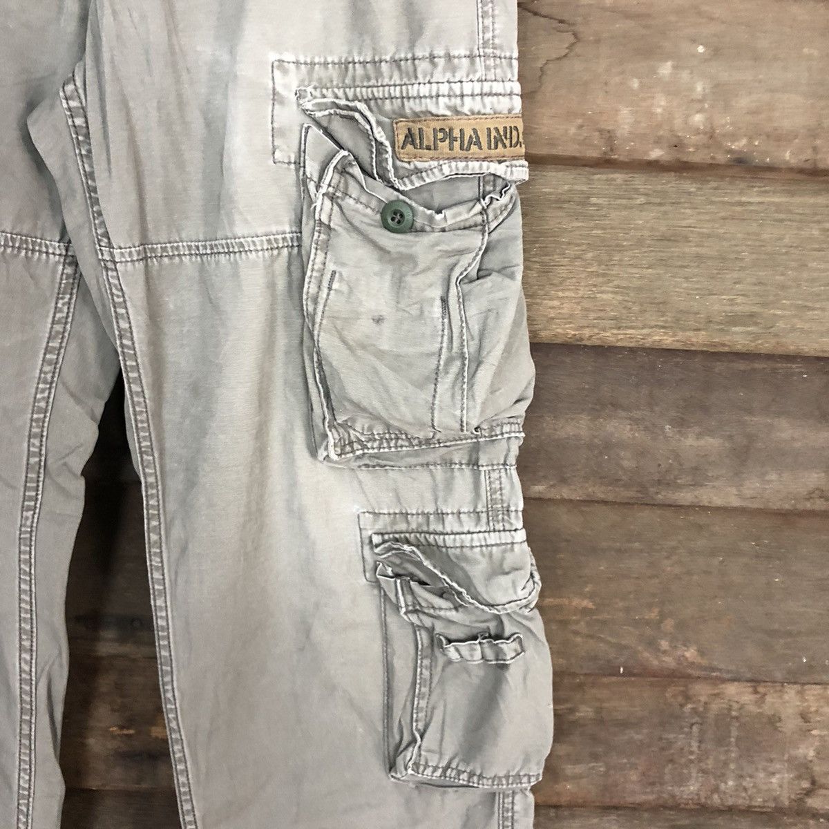 Alpha Industries Alpha Industries Grey Multipocket Tactical Cargo Pants #A060 Size US 30 / EU 46 - 7 Thumbnail