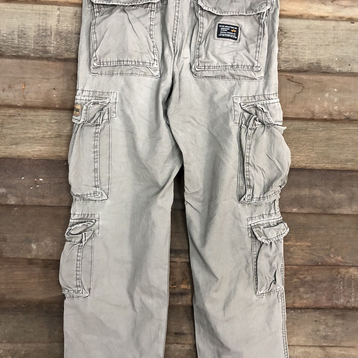 Alpha Industries Alpha Industries Grey Multipocket Tactical Cargo Pants #A060 Size US 30 / EU 46 - 15 Thumbnail