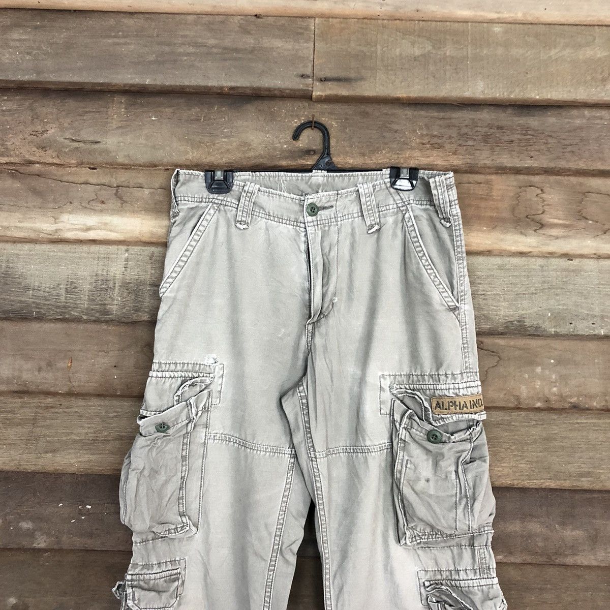 Alpha Industries Alpha Industries Grey Multipocket Tactical Cargo Pants #A060 Size US 30 / EU 46 - 2 Thumbnail
