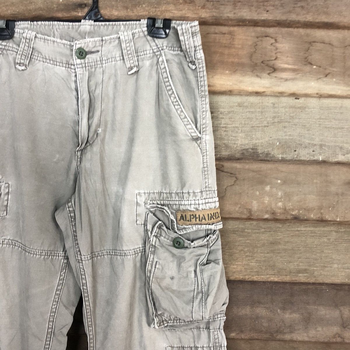 Alpha Industries Alpha Industries Grey Multipocket Tactical Cargo Pants #A060 Size US 30 / EU 46 - 5 Thumbnail