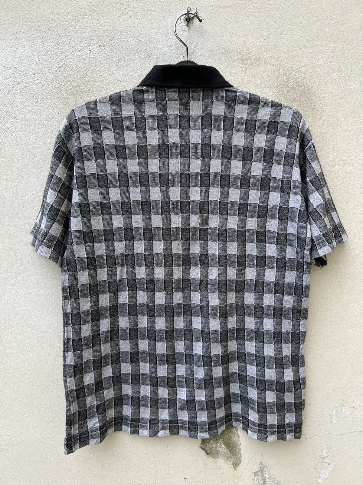 Comme des Garcons Homme Vintage 90s CDGH Checkered Polo Shirt Size US M / EU 48-50 / 2 - 11 Thumbnail