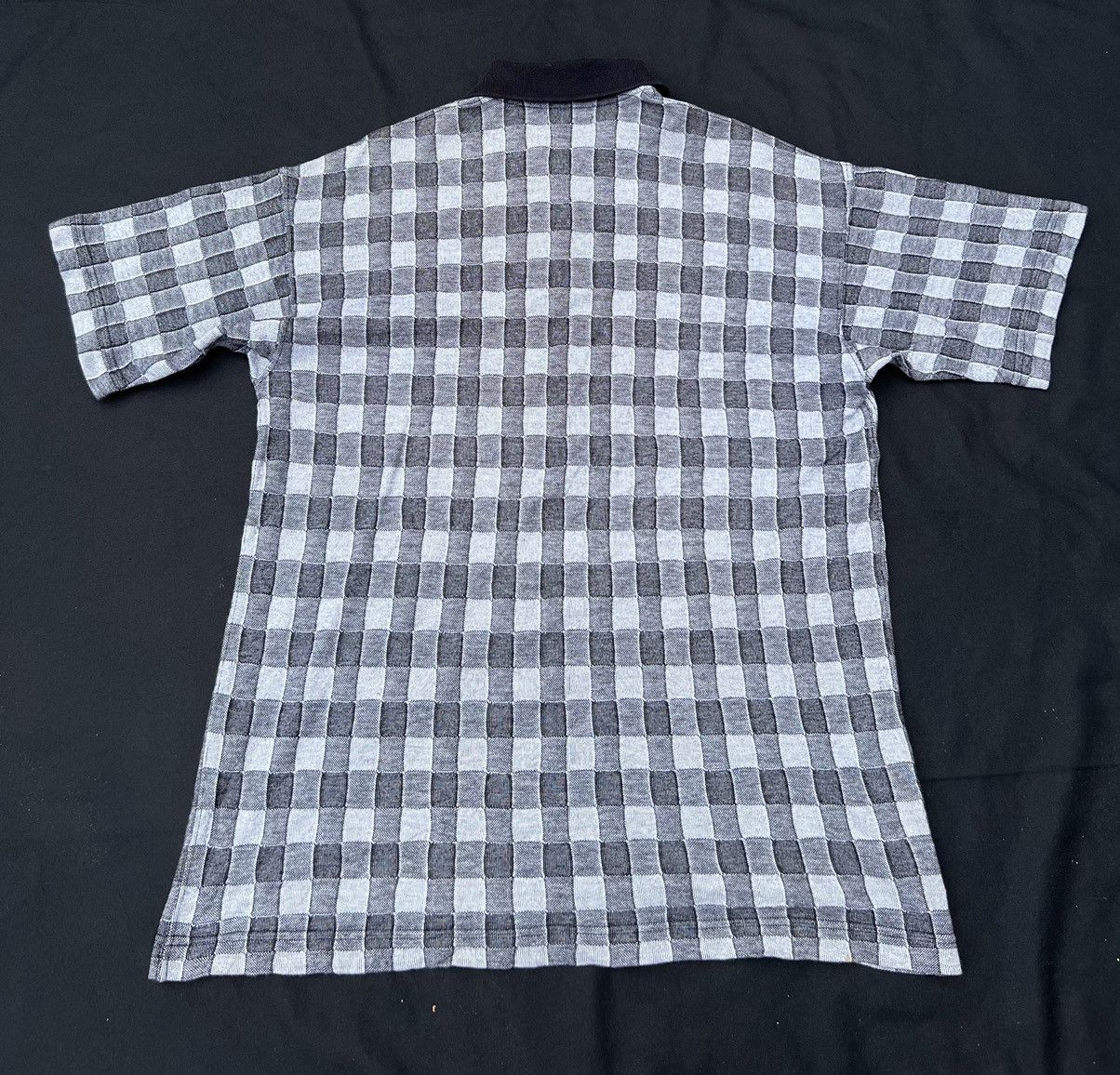 Comme des Garcons Homme Vintage 90s CDGH Checkered Polo Shirt Size US M / EU 48-50 / 2 - 3 Thumbnail