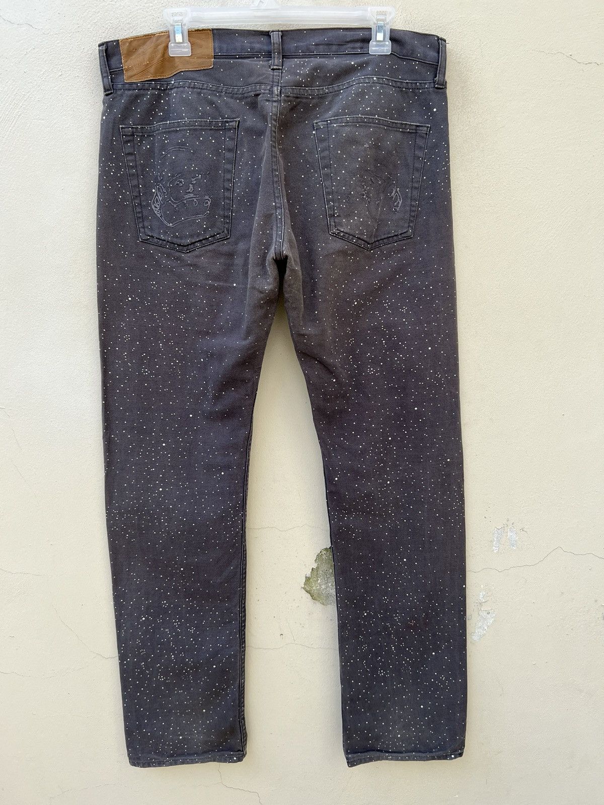 Billionaire Boys Club Vintage BBC Sun Faded Grey Snowy Jeans Size US 34 / EU 50 - 16 Thumbnail