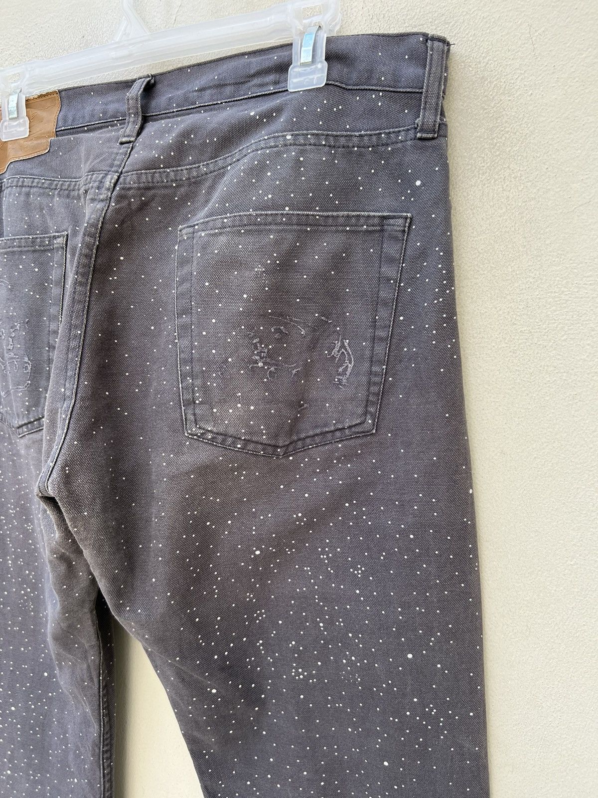 Billionaire Boys Club Vintage BBC Sun Faded Grey Snowy Jeans Size US 34 / EU 50 - 19 Thumbnail