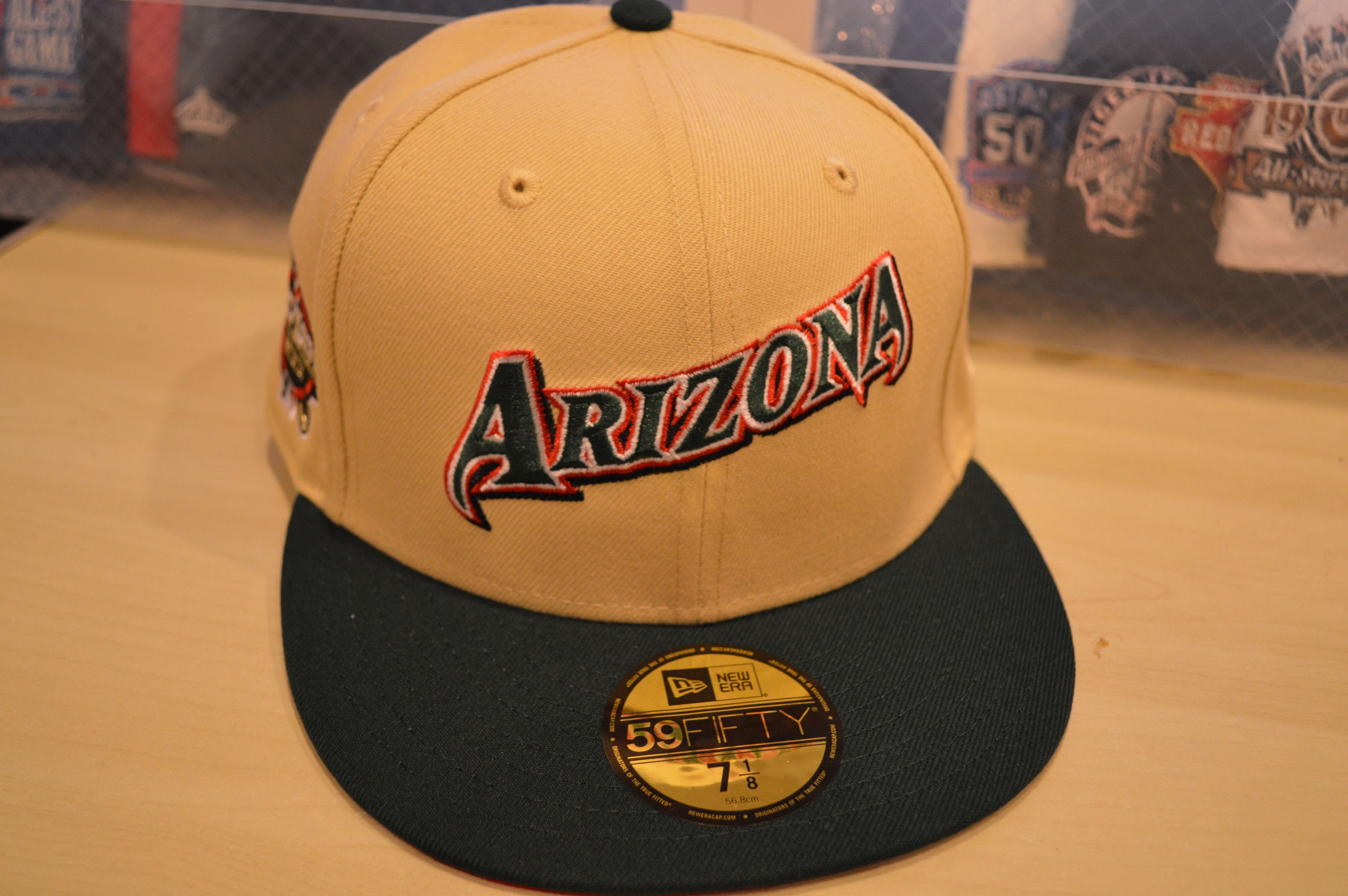7 1/8-Arizona Diamondbacks Script Camel/Green Red UV