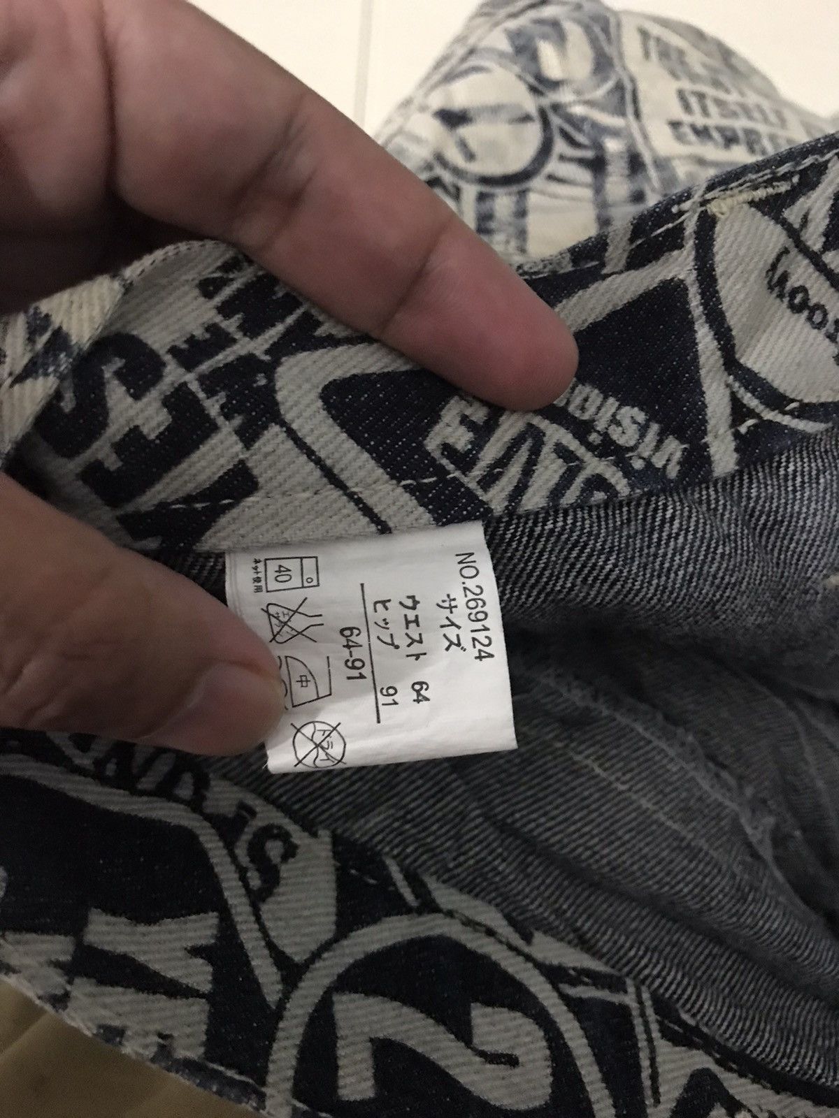 Japanese Brand Vintage Full Print Denim Like Hysteric Glamour Jeans Size US 30 / EU 46 - 4 Thumbnail