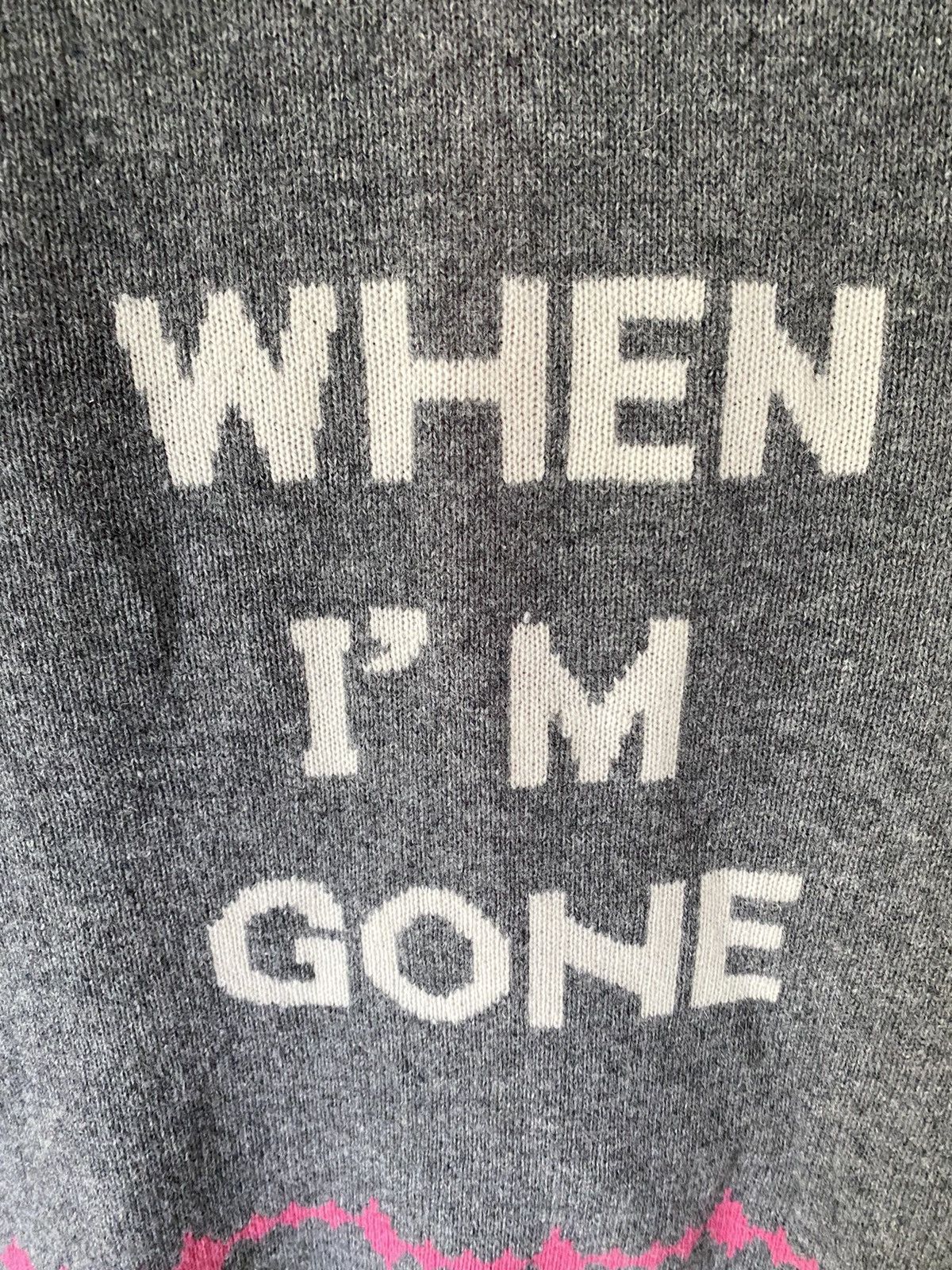 Angel Blue × Hysteric Glamour × Japanese Brand STUDS Japan Intarsia Knit Sad Emoji don’t Cry when I’m gone Size M / US 6-8 / IT 42-44 - 10 Thumbnail