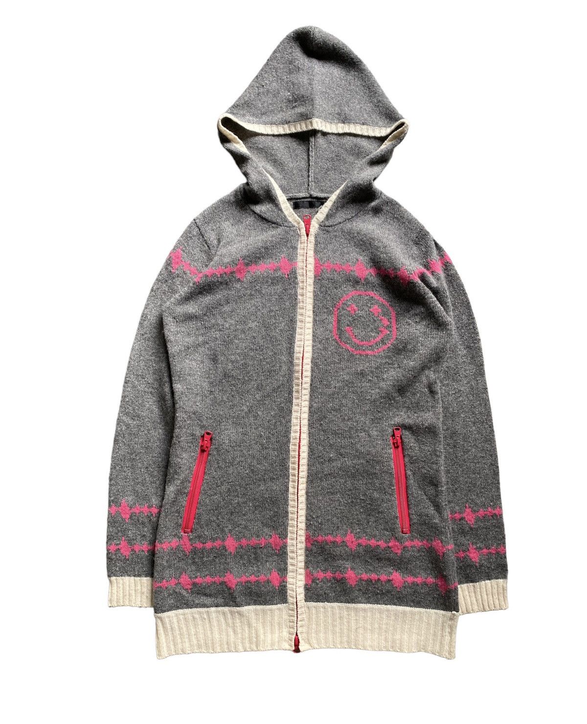 Angel Blue × Hysteric Glamour × Japanese Brand STUDS Japan Intarsia Knit Sad Emoji don’t Cry when I’m gone Size M / US 6-8 / IT 42-44 - 2 Thumbnail