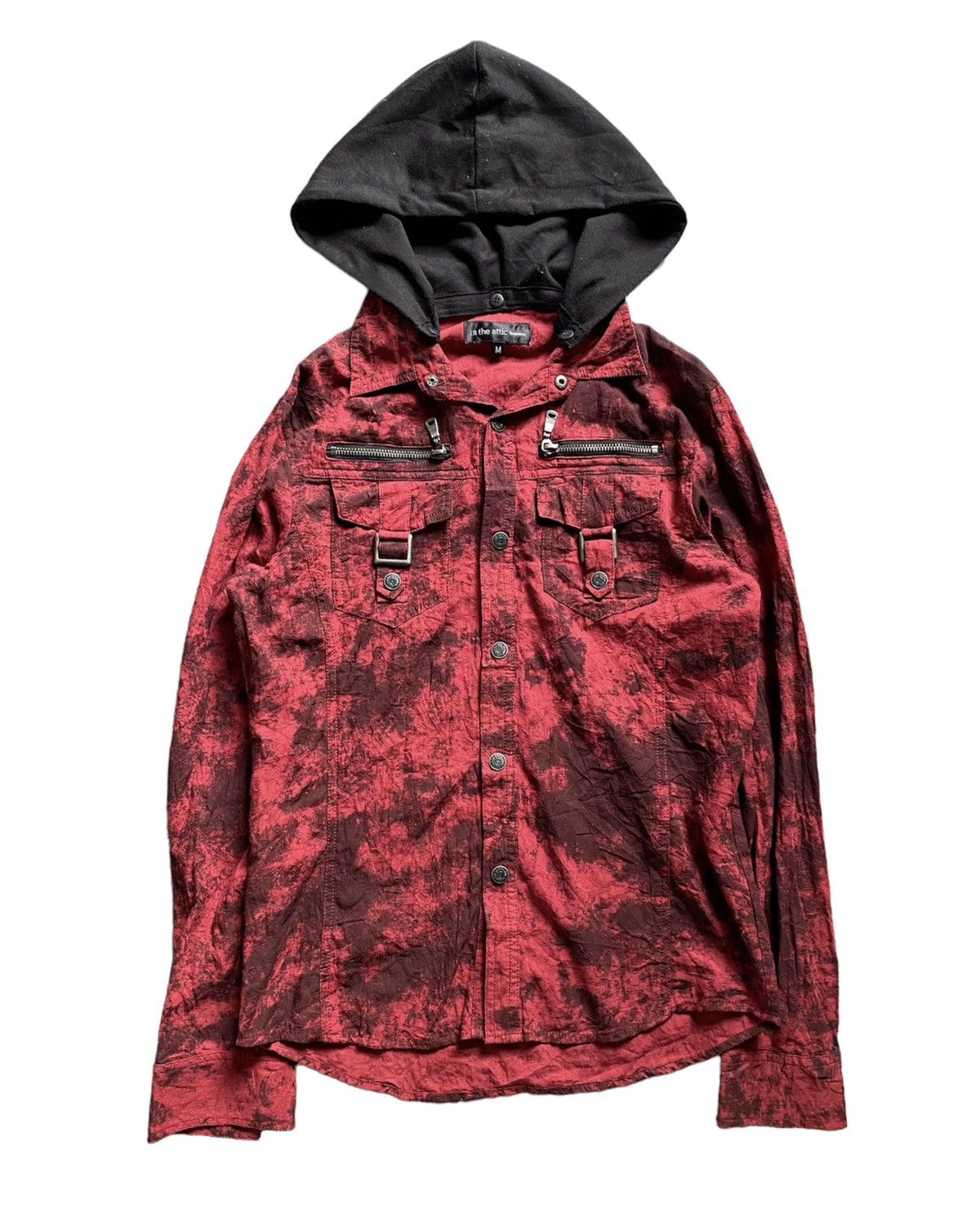 In The Attic Iconic Red Marble Punk button up Size US M / EU 48-50 / 2 - 1 Thumbnail